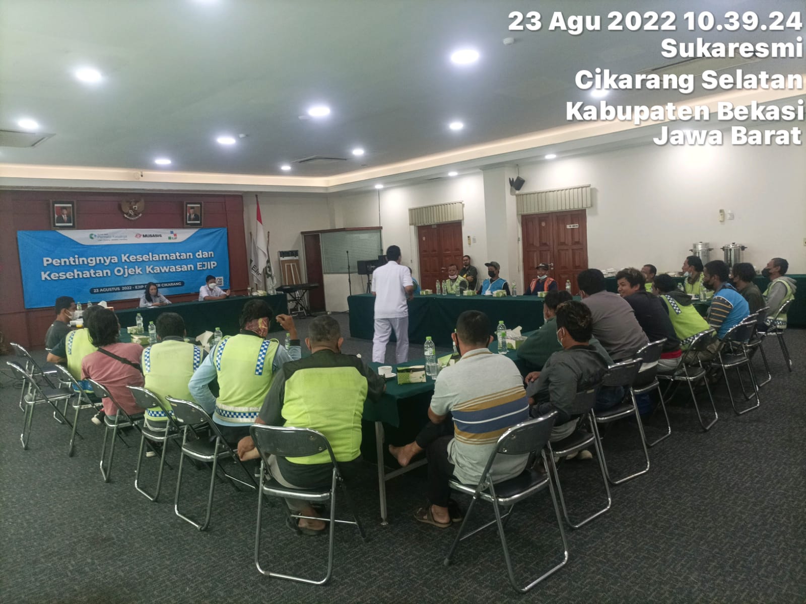 EJIP Medical/Heatlh CSR : Socialization on theme “The importance of safety and health of Taxibike (Ojek) in EJIP surroundings